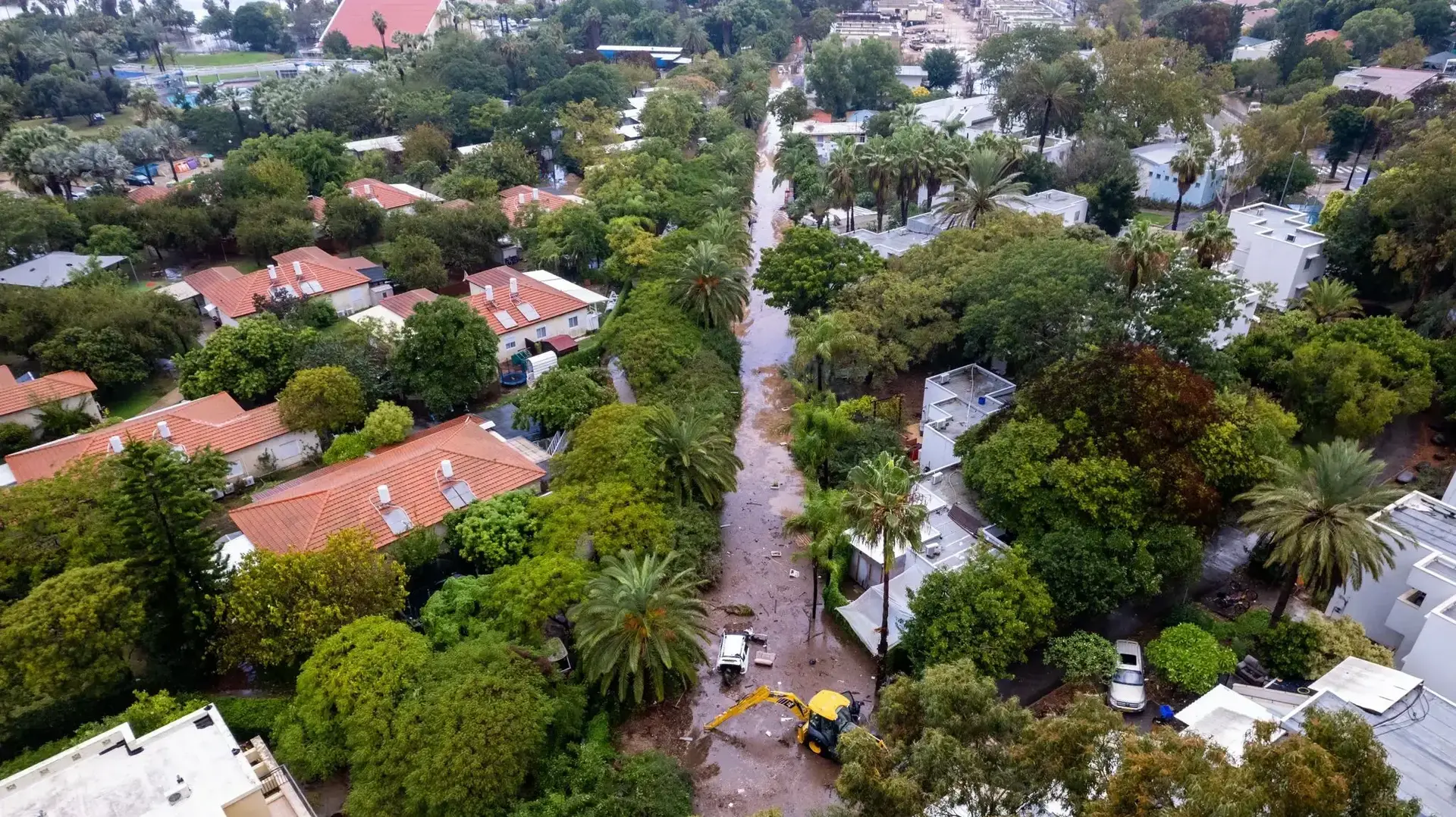 הצפה בקיבוץ מעגן מיכאל, 19 בנובמבר 2024 הצפה בקיבוץ מעגן מיכאל, 19 בנובמבר 2024