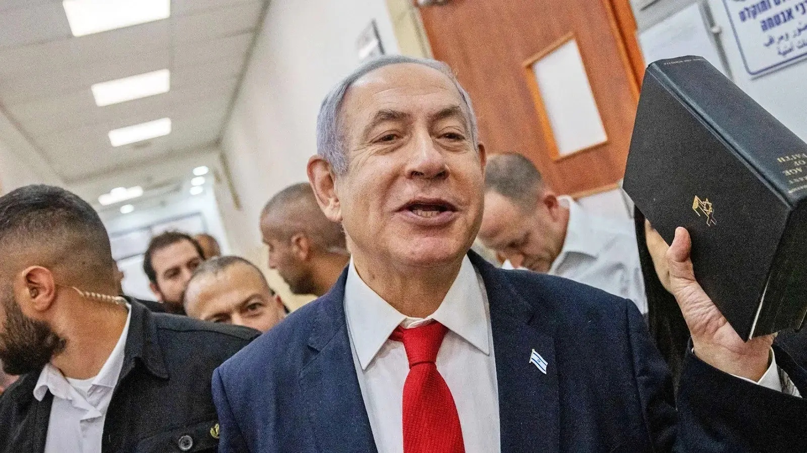 נתניהו בבית המשפט המחוזי בירושלים