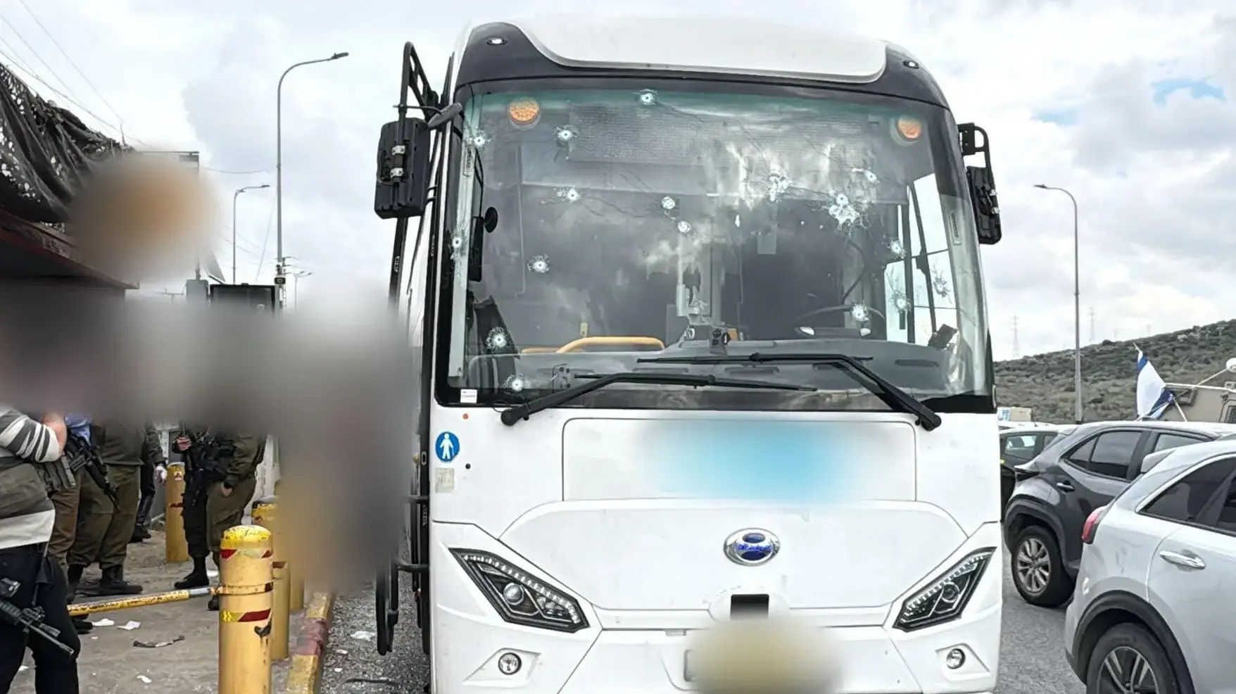 חשד לפיגוע ירי לעבר אוטובוס בצומת גיתי אבישר בשומרון. 29 בנובמבר 2024 חשד לפיגוע ירי לעבר אוטובוס בצומת גיתי אבישר בשומרון. 29 בנובמבר 2024
