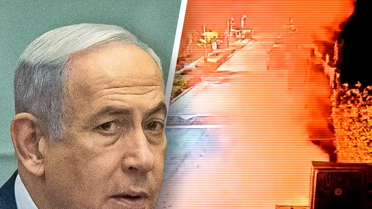 ירי פצצות התאורה לעבר בית רה''מ בנימין נתניהו
