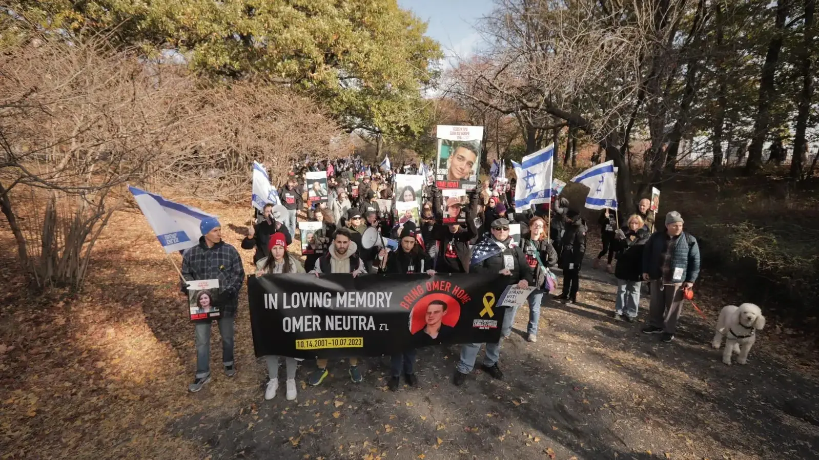 מפגן תמיכה לחיזק עינב צנגאוקר ומשפחתו של עומר נאוטרה בניו יורק מפגן תמיכה לחיזק עינב צנגאוקר ומשפחתו של עומר נאוטרה בניו יורק