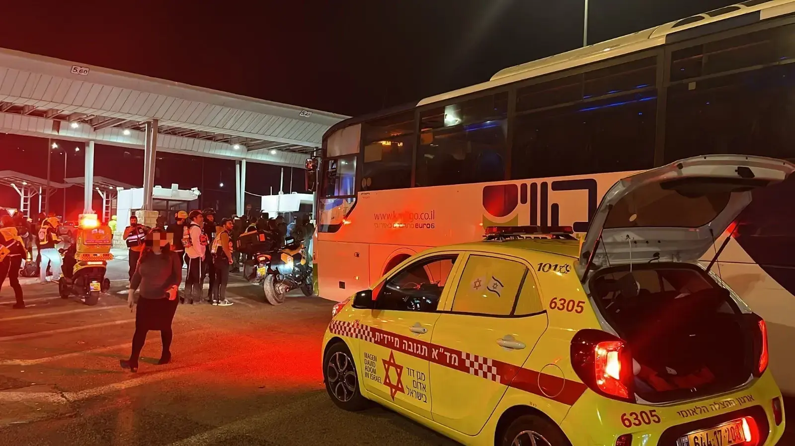זירת פיגוע במחסום המנהרות, 12 בדצמבר 2024 זירת פיגוע במחסום המנהרות, 12 בדצמבר 2024