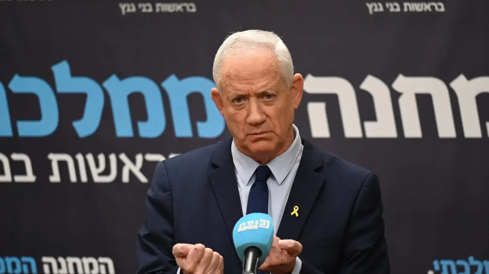 בני גנץ, בישיבת סיעת המחנה הממלכתי. 16 בדצמבר 2024 בני גנץ, בישיבת סיעת המחנה הממלכתי. 16 בדצמבר 2024