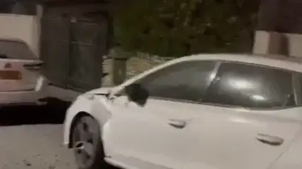 נזק לרכבים לאחר מיירוט הטיל מתימן נזק לרכבים לאחר מיירוט הטיל מתימן