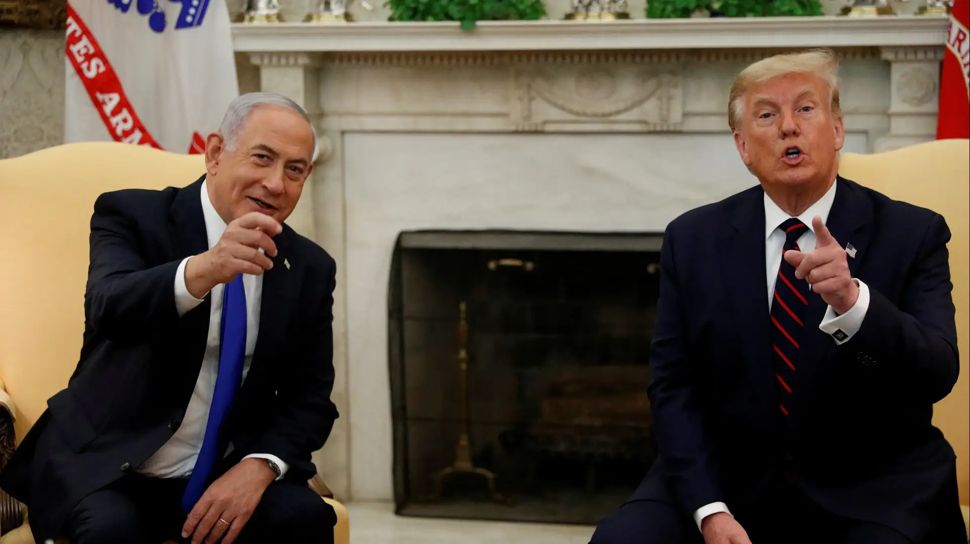 פגישת בנימין נתניהו ודונלד טראמפ לפני החתימה על הסכמי אברהם, ספטמבר 2020 פגישת בנימין נתניהו ודונלד טראמפ לפני החתימה על הסכמי אברהם, ספטמבר 2020