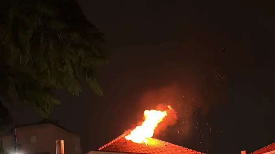 שריפה פרצה בבית פרטי, יבנה