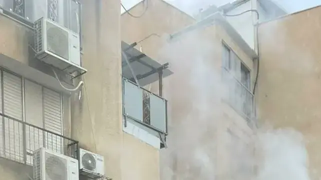 שריפה בבניין מגורים ברחוב טרומפלדור, בני ברק, 31 בדצמבר 2024