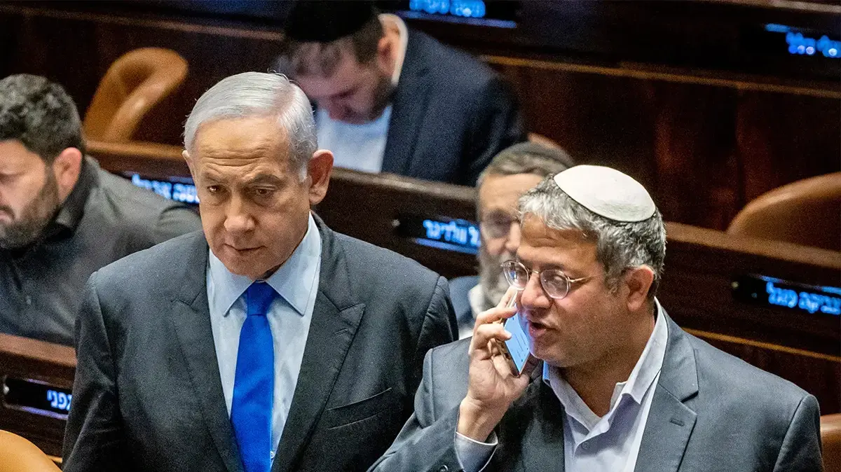 ראש הממשלה בנימין נתניהו ואיתמר בן גביר
6 במרץ 2023 ראש הממשלה בנימין נתניהו ואיתמר בן גביר
6 במרץ 2023