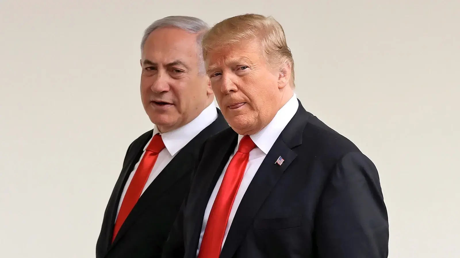 נשיא ארה"ב דונלד טראמפ וראש הממשלה בנימין נתניהו 
25 במרץ 2019