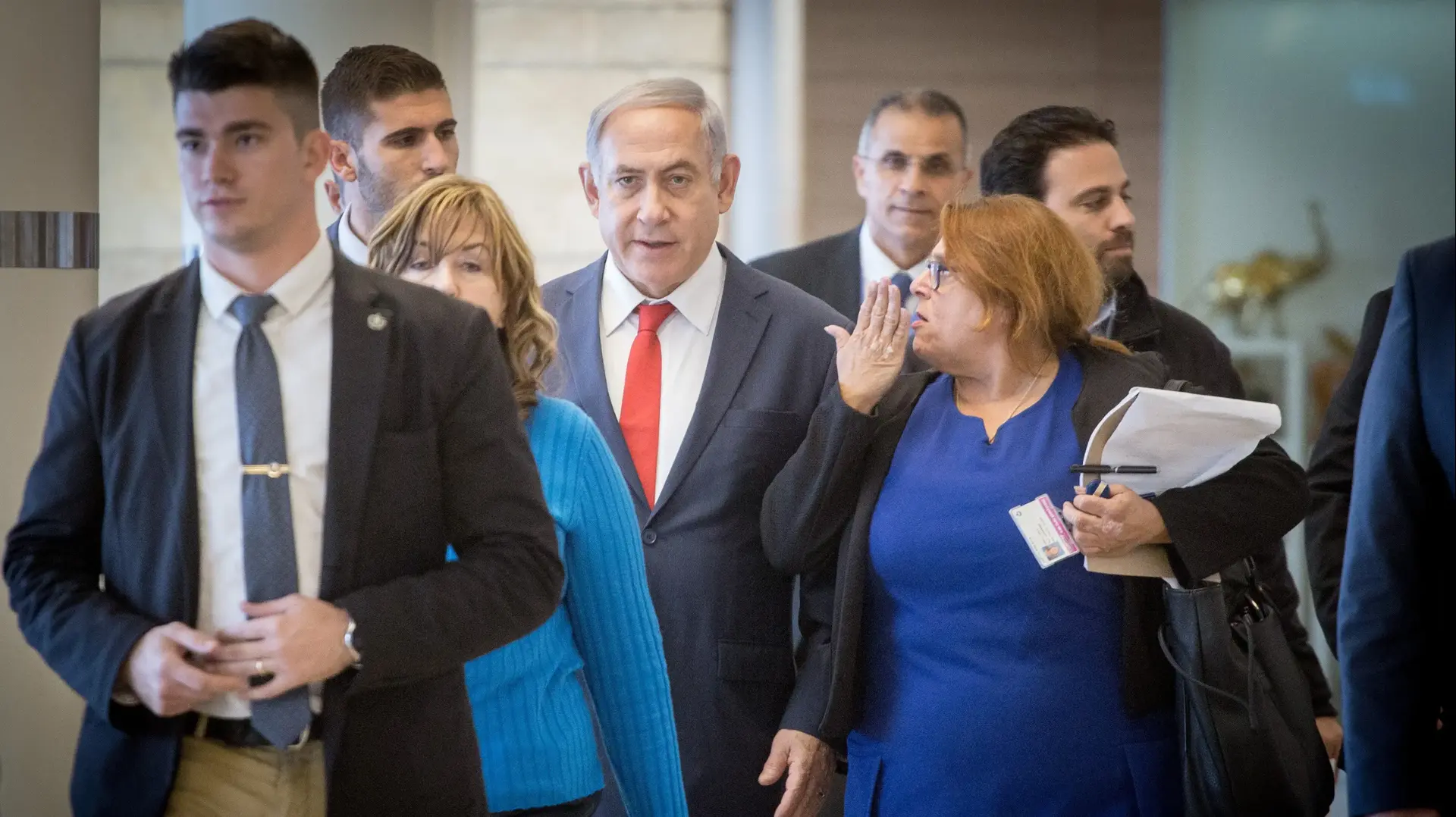 חני בליוויס לצידו של בנימין נתניהו חני בליוויס לצידו של בנימין נתניהו