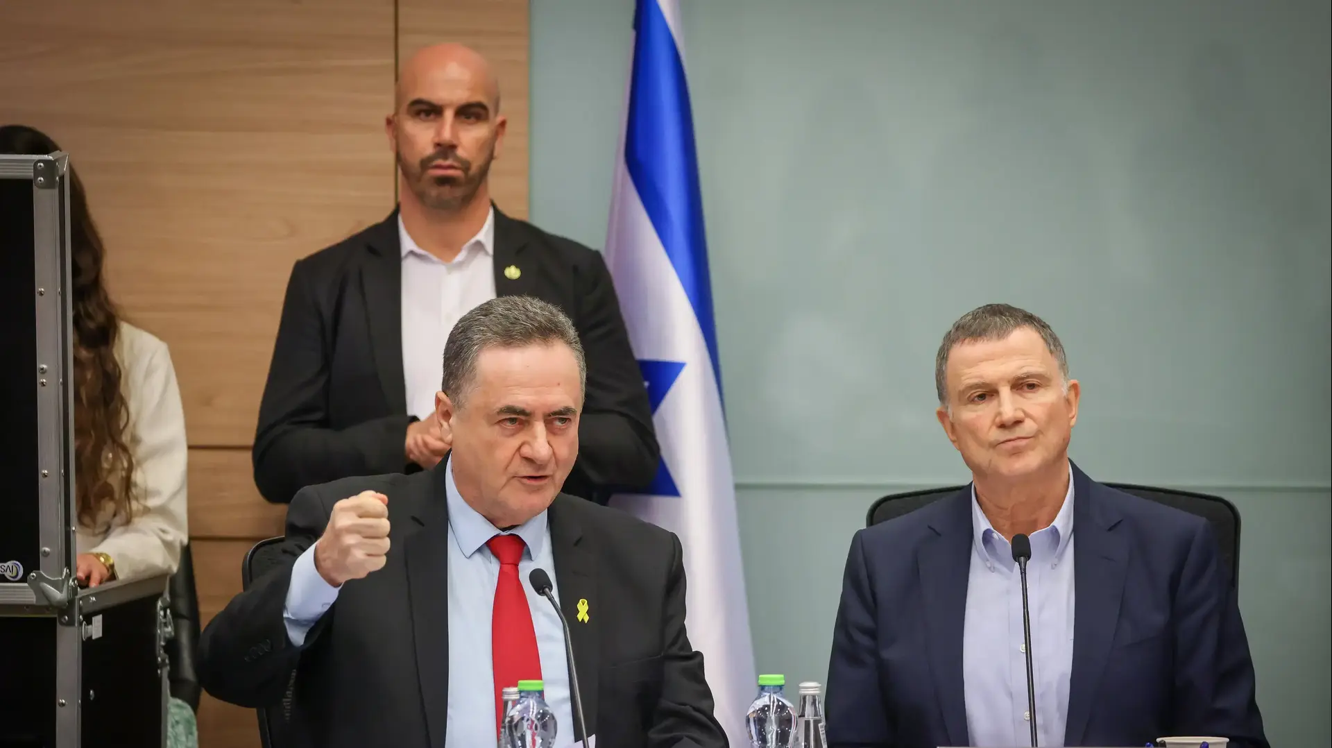 ח"כ יולי אדלשטיין וח"כ ישראל כץ בועדת החוץ והביטחון בהצעת חוק שירות ביטחון שילוב תלמידי ישיבות, כנסת ח"כ יולי אדלשטיין וח"כ ישראל כץ בועדת החוץ והביטחון בהצעת חוק שירות ביטחון שילוב תלמידי ישיבות, כנסת