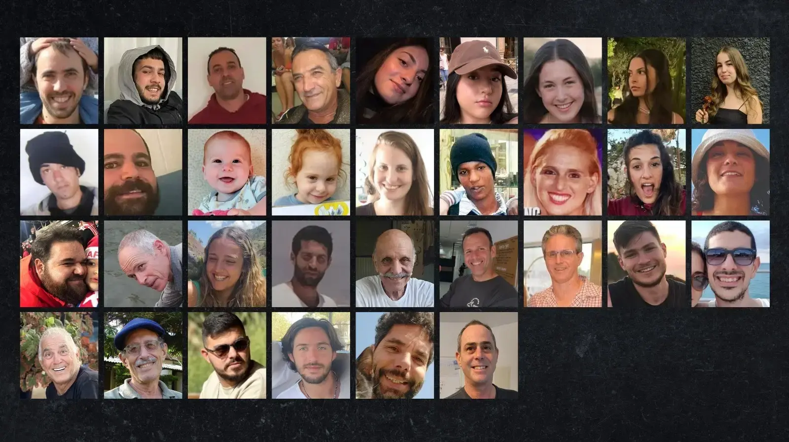 כוורת 33 חטופים שמופיעים ברשימה של חמאס שהתפרסמה ב6.1 כוורת 33 חטופים שמופיעים ברשימה של חמאס שהתפרסמה ב6.1
