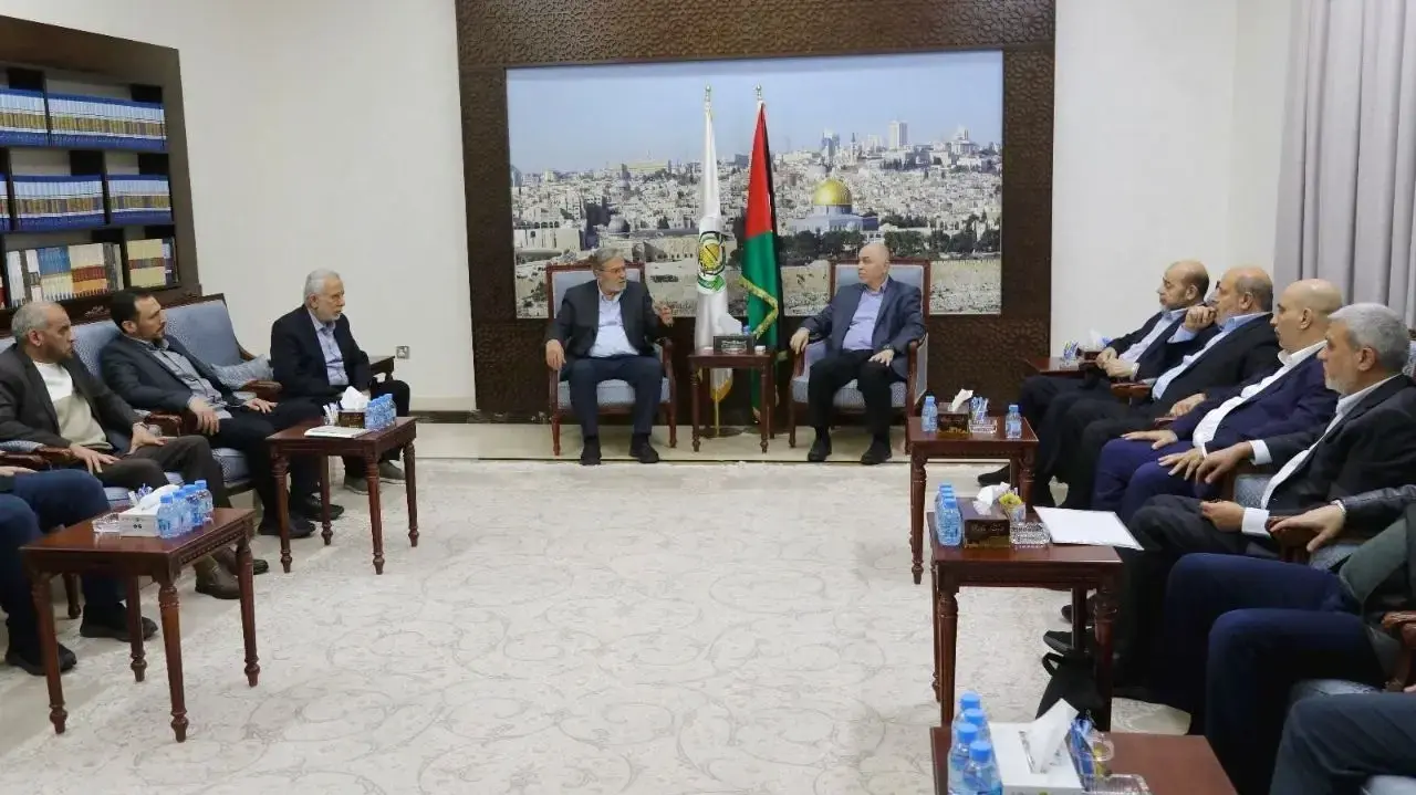 משלחת חמאס עם משלחת הג'יהאד האסלאמי