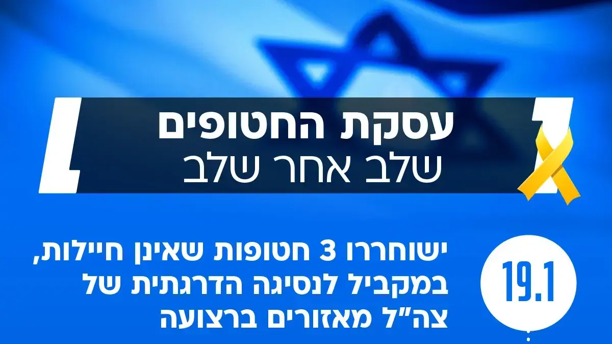 שלבי עסקת החטופים שלבי עסקת החטופים