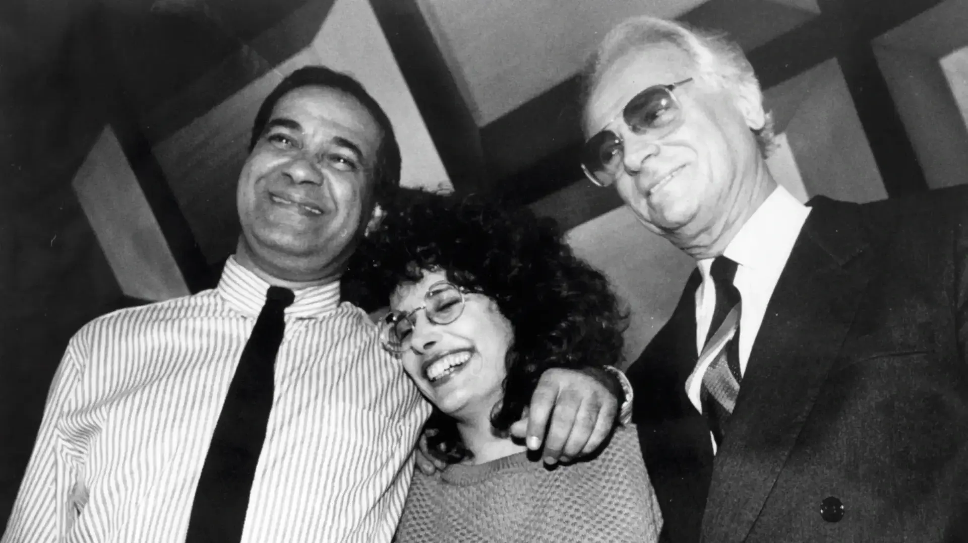 זאב רווח, ורדינה כהן ואפרים קישון, דצמבר 1988 זאב רווח, ורדינה כהן ואפרים קישון, דצמבר 1988