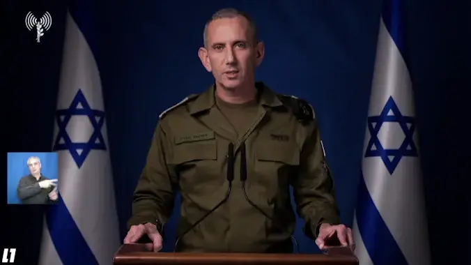 הצהרת דובר צה"ל דניאל הגרי, בנוגע לחזרת החטופות
הצהרת דובר צה"ל דניאל הגרי, בנוגע לחזרת החטופות