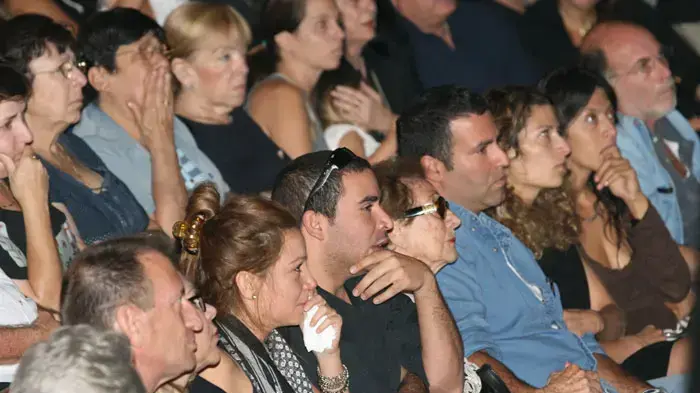 משפחת פוליאקוב בטקס אשכבה לזכר ישראל פולי פוליאקוב