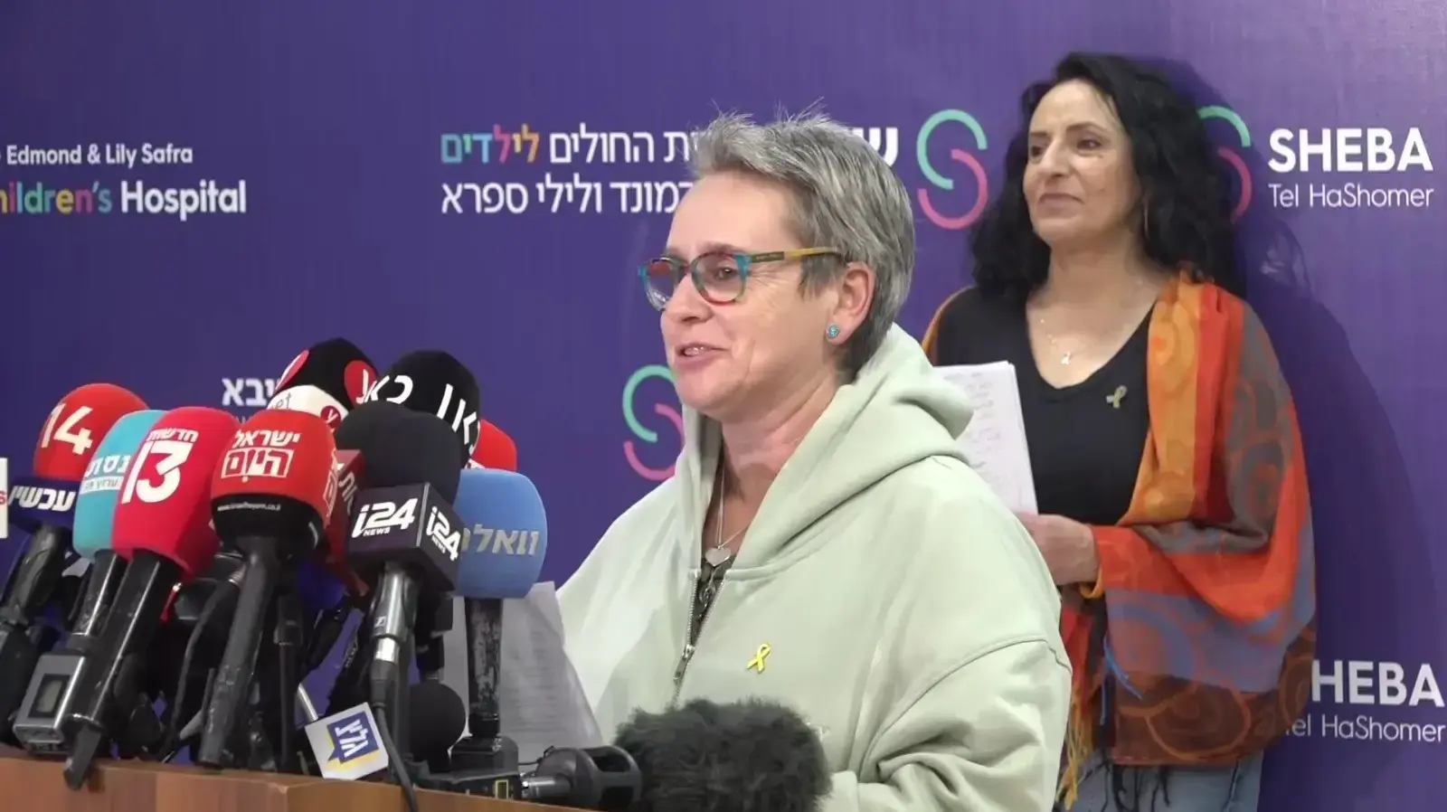 הצהרת משפחות החטופים בבית החולים  שיבא, 20 בינואר 2025