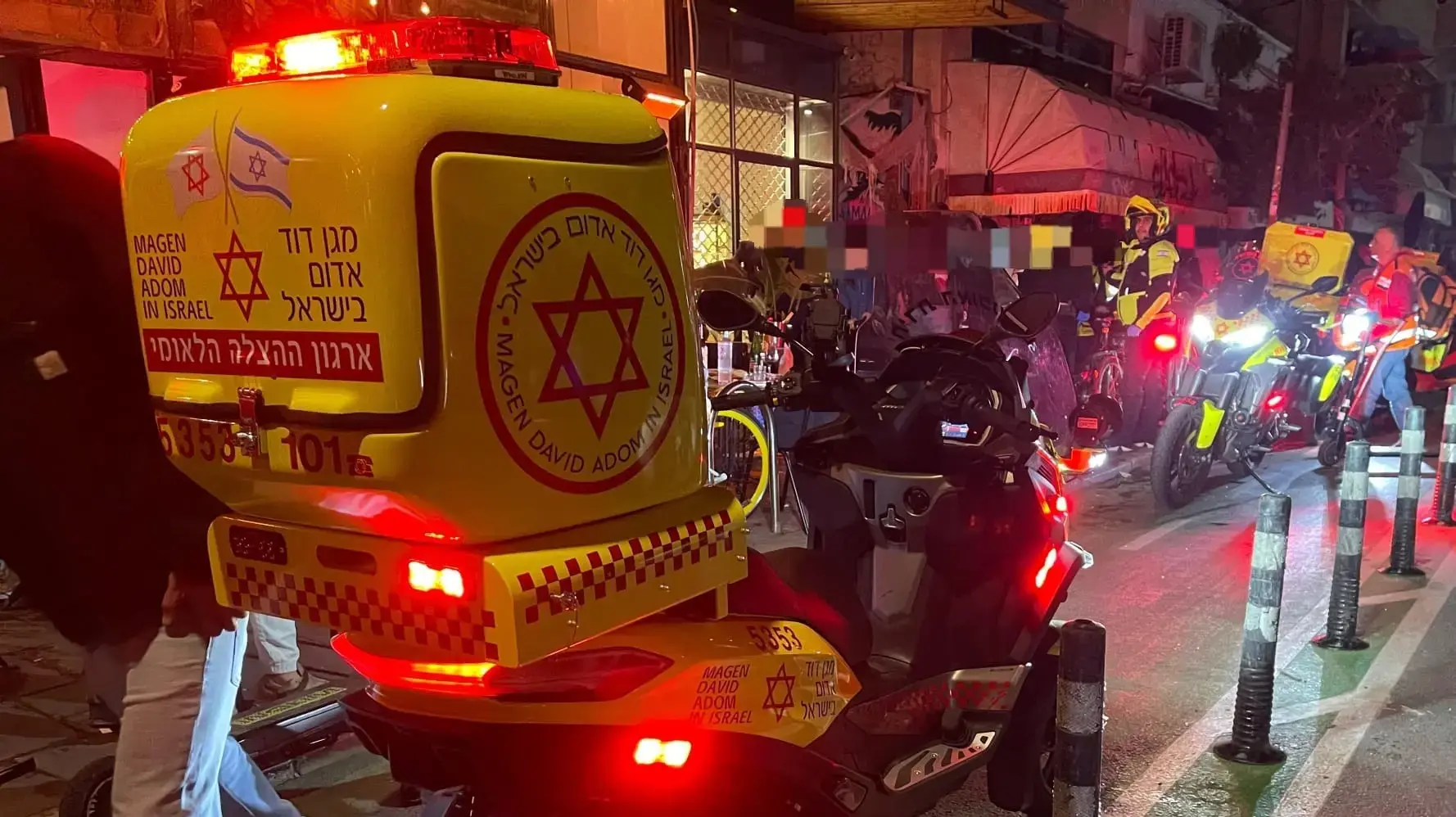 זירת אירוע דקירה בנחלת בינימין תל אביב, 21 בינואר 2025 זירת אירוע דקירה בנחלת בינימין תל אביב, 21 בינואר 2025