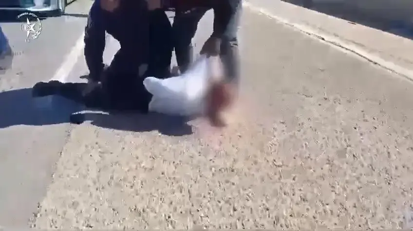 רגעי המעצר של חוליית הפורצים סמוך לקריית גת, 22 בינואר 2024