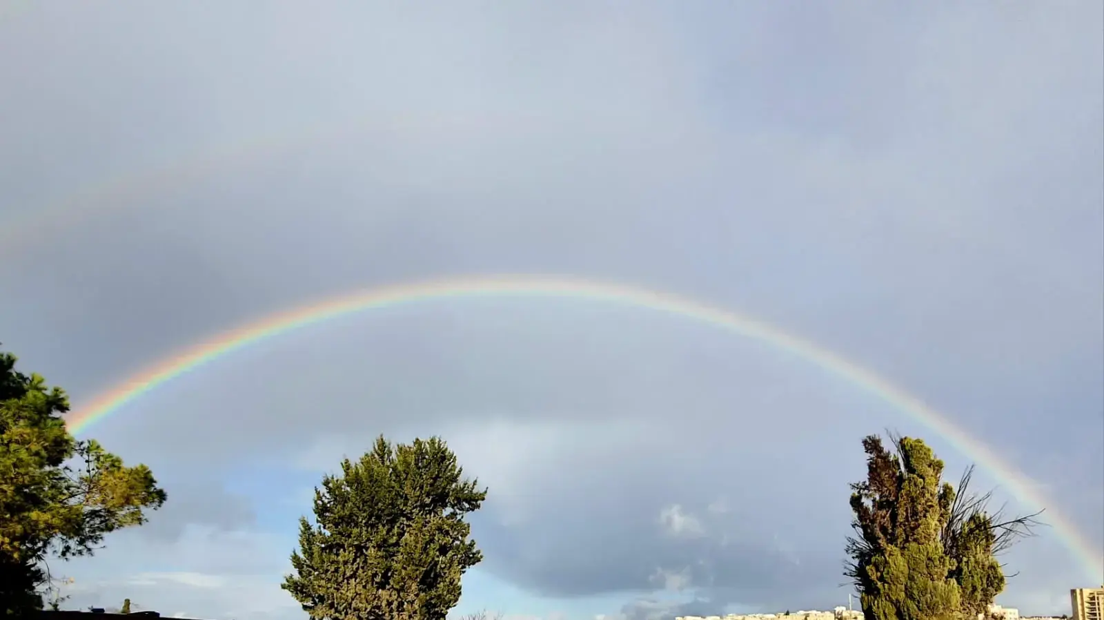 קשת בענן, ירושלים, 23 בינואר 2025 קשת בענן, ירושלים, 23 בינואר 2025