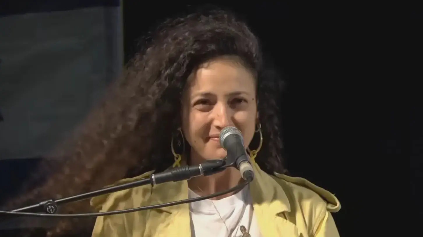 ירדן גונן מכיכר החטופים. 28 בינואר 2025 ירדן גונן מכיכר החטופים. 28 בינואר 2025