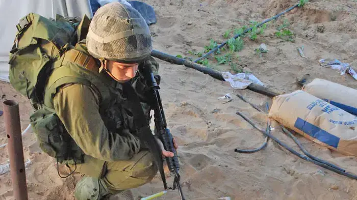 מנהרה שצה"ל חשף ברצועת עזה