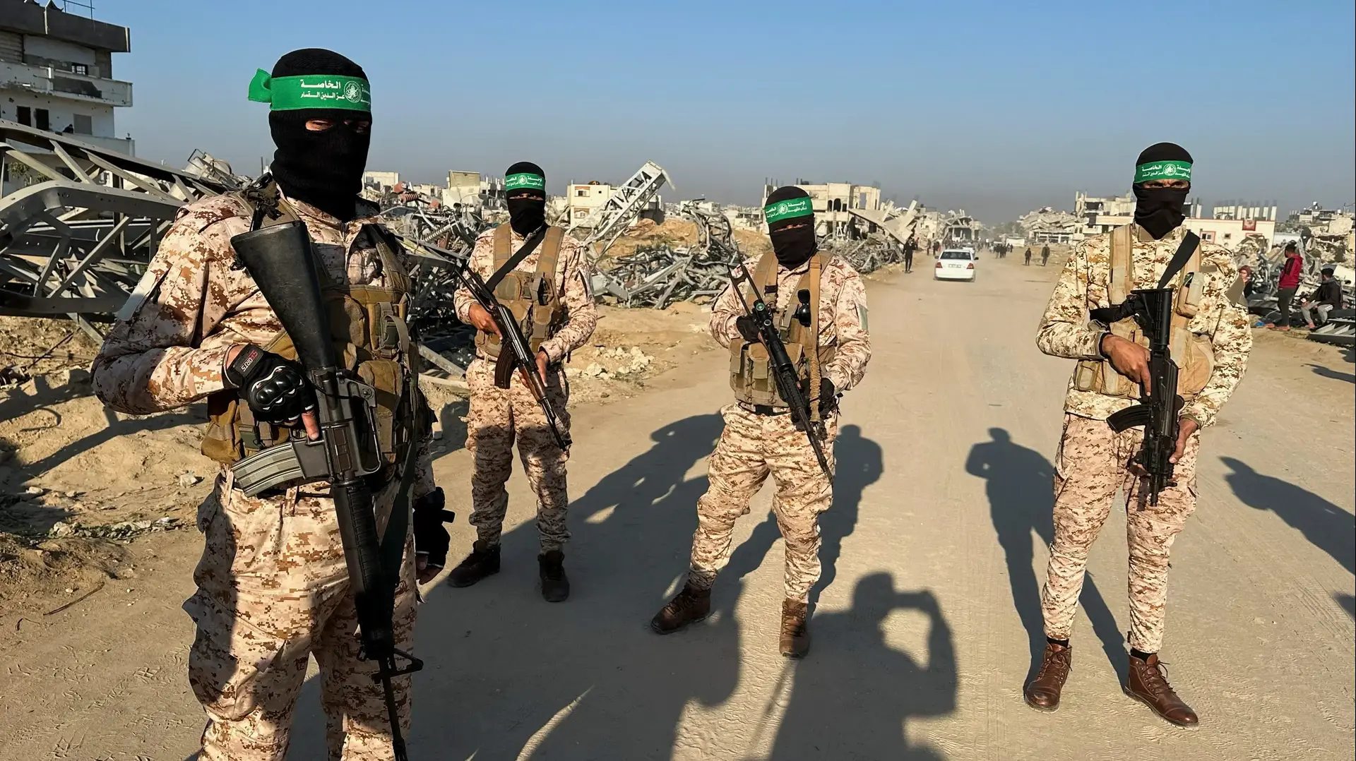 הערכות לשחרור סבב שלישי של חטופים, ח'אן יונס, 30 בינואר 2025
