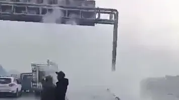 זירת פיצוץ מכונית התופת בעיר מנביג', סוריה , 3 בפבואר 2025