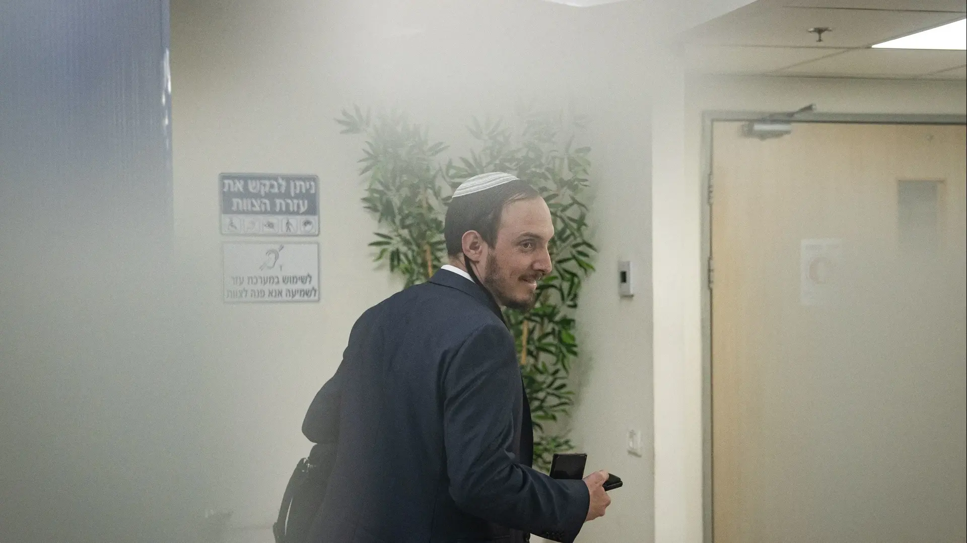 חנמאל דורפמן ראש המטה של השר איתמר בן גביר במשרד לביטחון לאומי, מח"ש, 4 בפברואר 2025 חנמאל דורפמן ראש המטה של השר איתמר בן גביר במשרד לביטחון לאומי, מח"ש, 4 בפברואר 2025