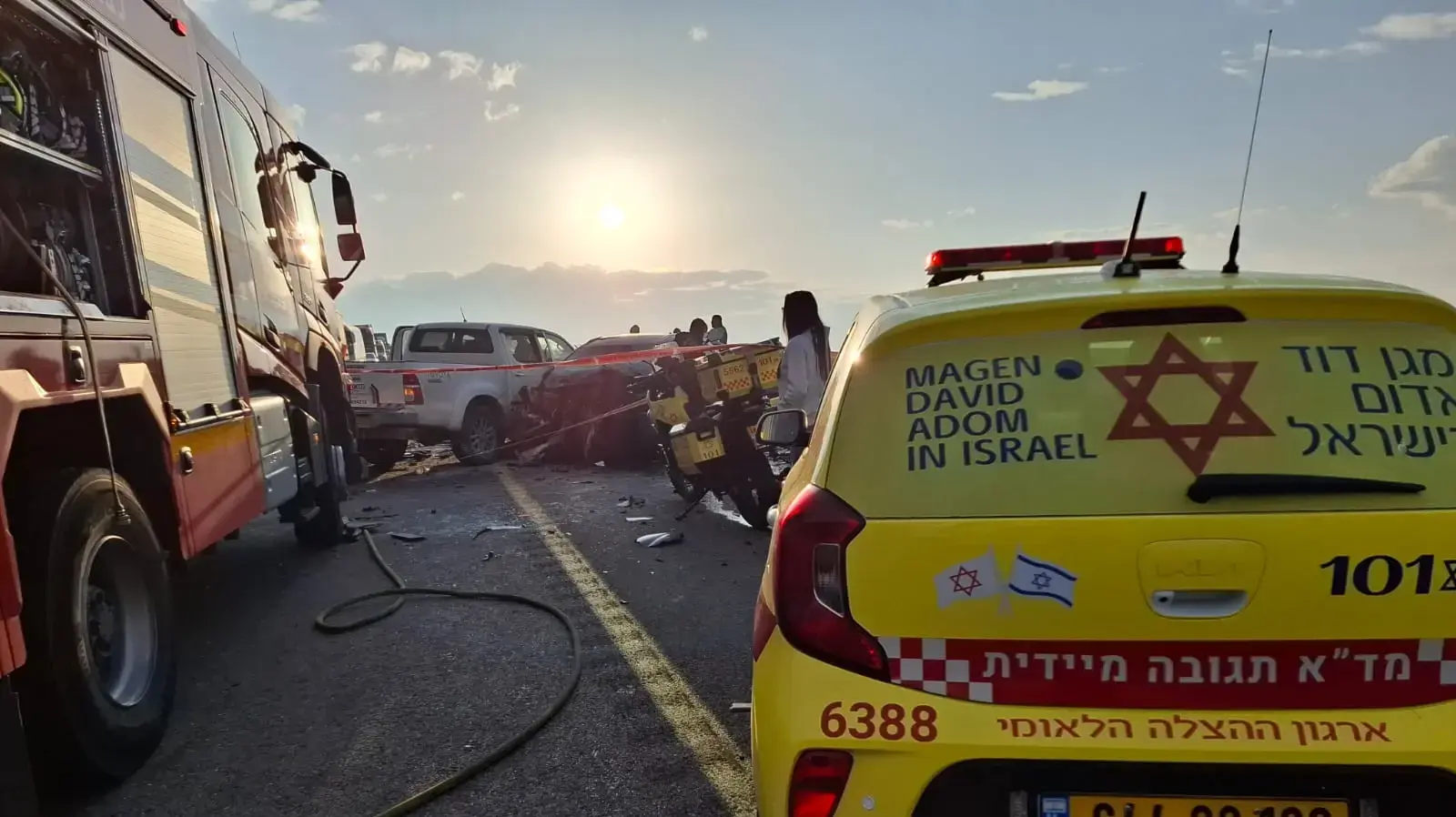 זירת תאונת דרכים בין 3 כלי רכב ,כביש 768 ליד טבריה , 5 בפבואר 2025
זירת תאונת דרכים בין 3 כלי רכב ,כביש 768 ליד טבריה , 5 בפבואר 2025