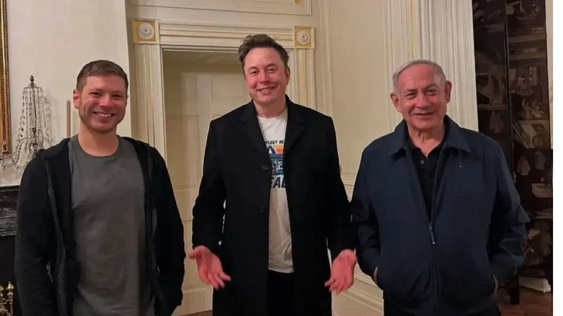 בנימין נתניהו, אילון מאסק, יאיר נתניהו בנימין נתניהו, אילון מאסק, יאיר נתניהו