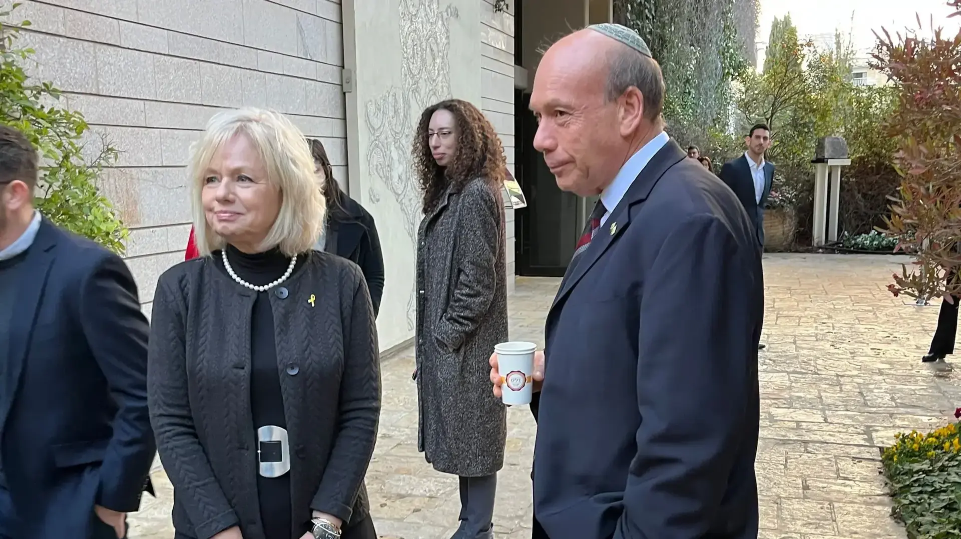 מבקר המדינה נתניהו אנגלמן והיועמ״שית גלי בהרב מיארה בטקס השבעת הנשיא העליון, בית הנשיא, 13 בפברואר 2025 מבקר המדינה נתניהו אנגלמן והיועמ״שית גלי בהרב מיארה בטקס השבעת הנשיא העליון, בית הנשיא, 13 בפברואר 2025