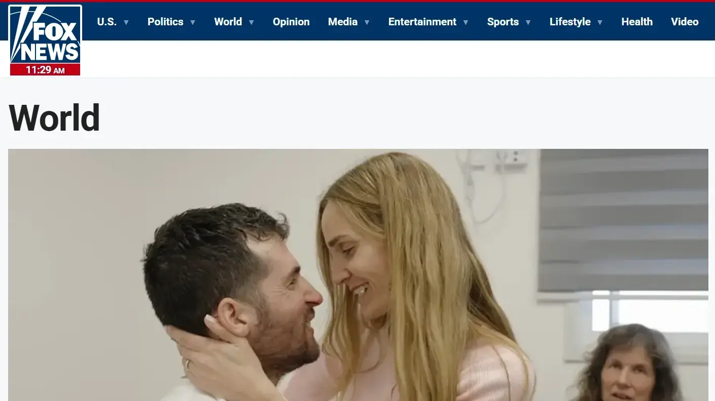סיקור שחרור החטופים בעולם- רשת פוקס סיקור שחרור החטופים בעולם- רשת פוקס