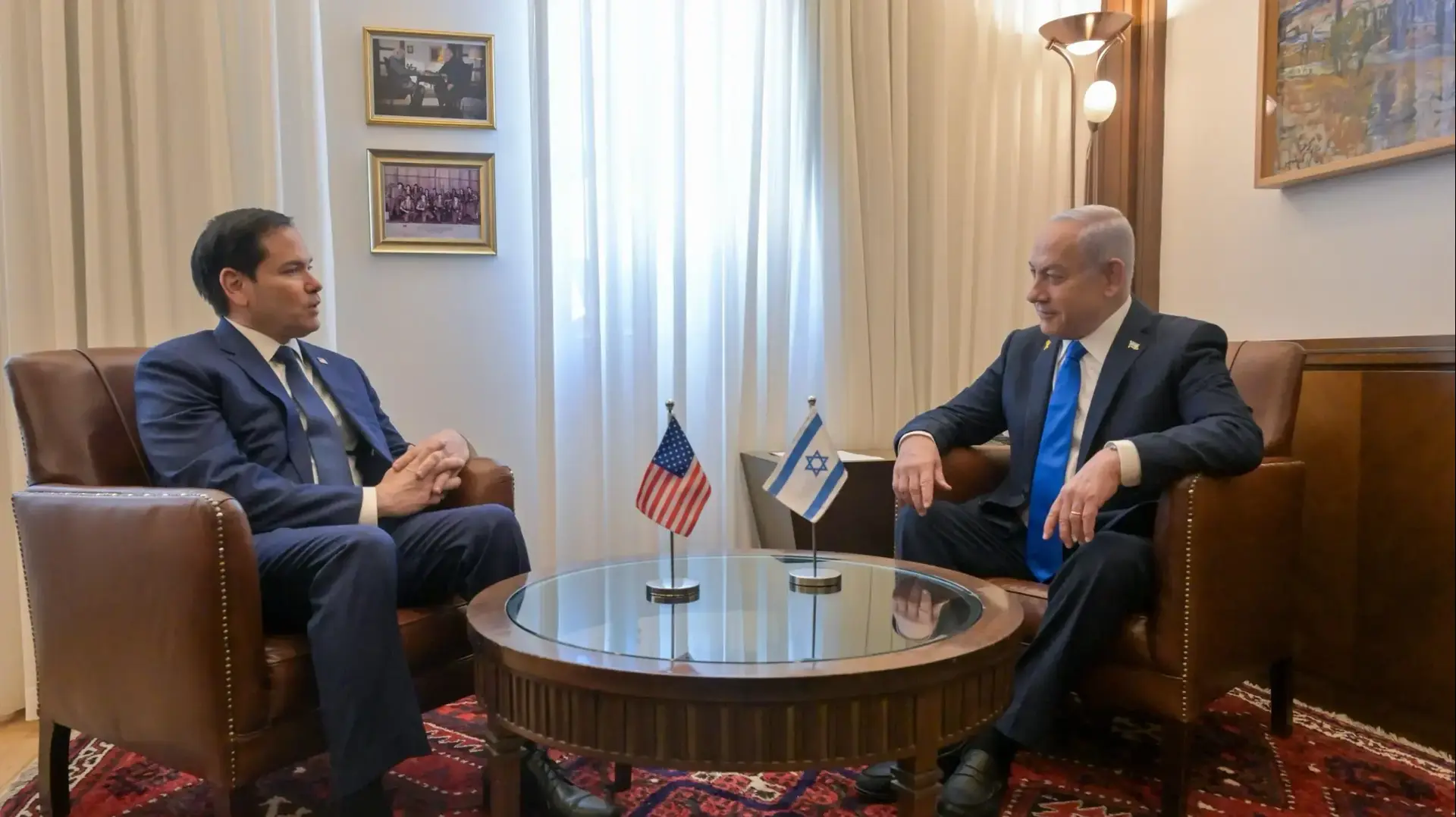 ראש הממשלה בנימין נתניהו בפגישה עם מזכיר המדינה של ארצות-הברית מרקו רוביו, לשכת ראש הממשלה בירושלים ראש הממשלה בנימין נתניהו בפגישה עם מזכיר המדינה של ארצות-הברית מרקו רוביו, לשכת ראש הממשלה בירושלים