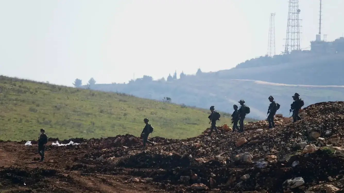 חיילי צה"ל סמוך לגבול ישראל לבנון, 18 בפברואר 2025