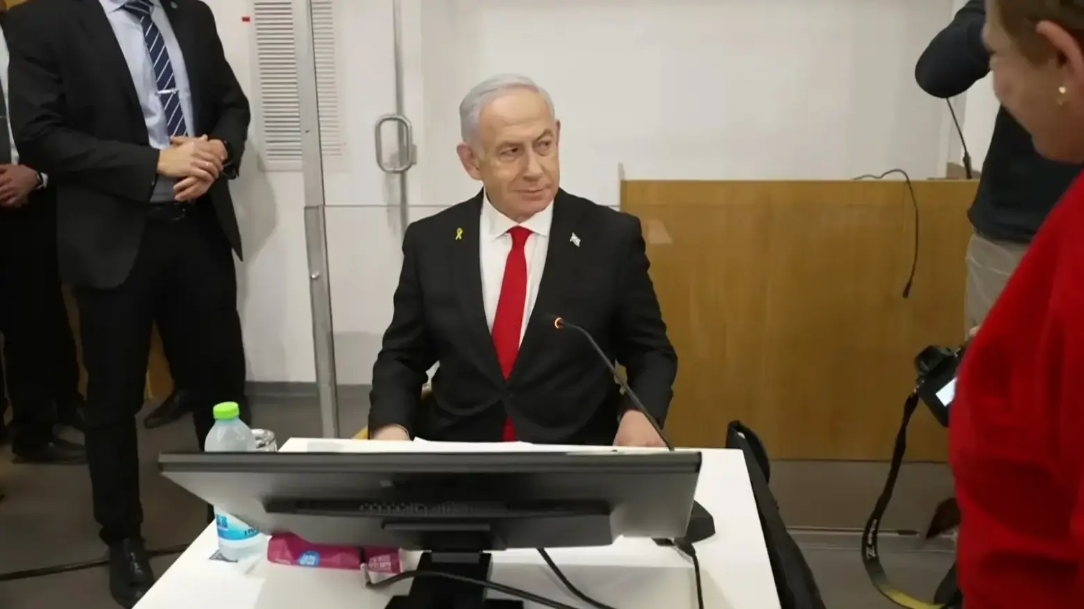 ראש הממשלה בנימין נתניהו ביום העדות ה-11, 19 בפברואר 2025