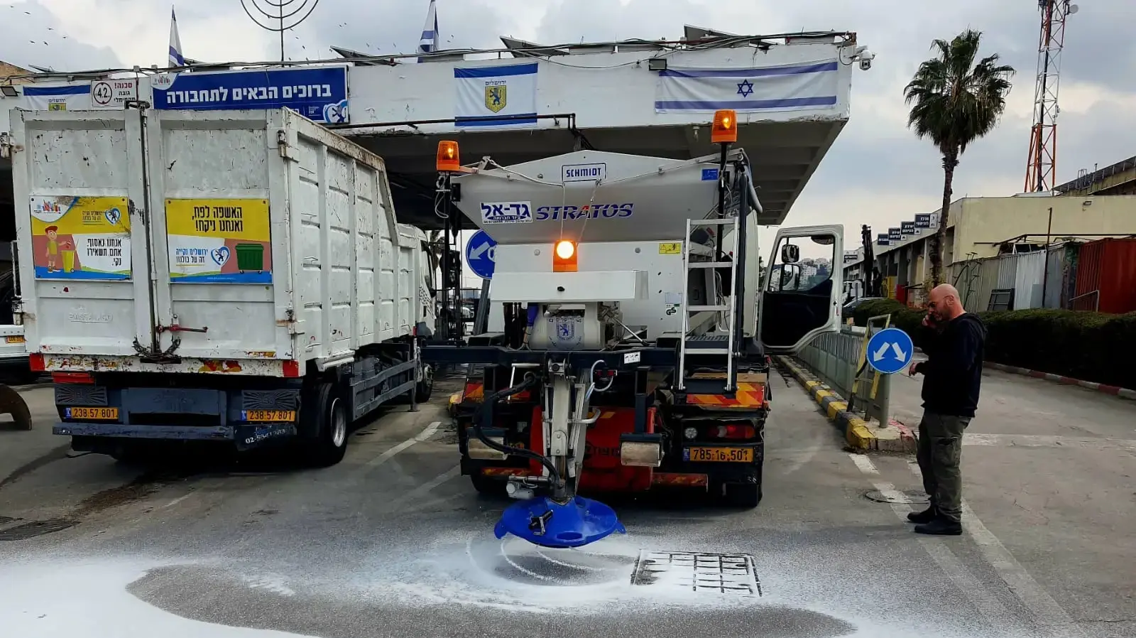 הערכות עיריית ירושלים  לקראת ירידת שלג צפויה בעיר, 19 בפברוטאר 2025
