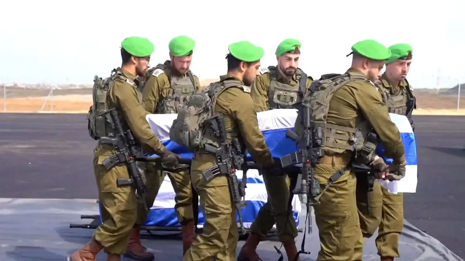 מעמד קבלת ארונות החטופים החללים על-ידי כוח צה"ל, 20 בפברואר 2025 מעמד קבלת ארונות החטופים החללים על-ידי כוח צה"ל, 20 בפברואר 2025