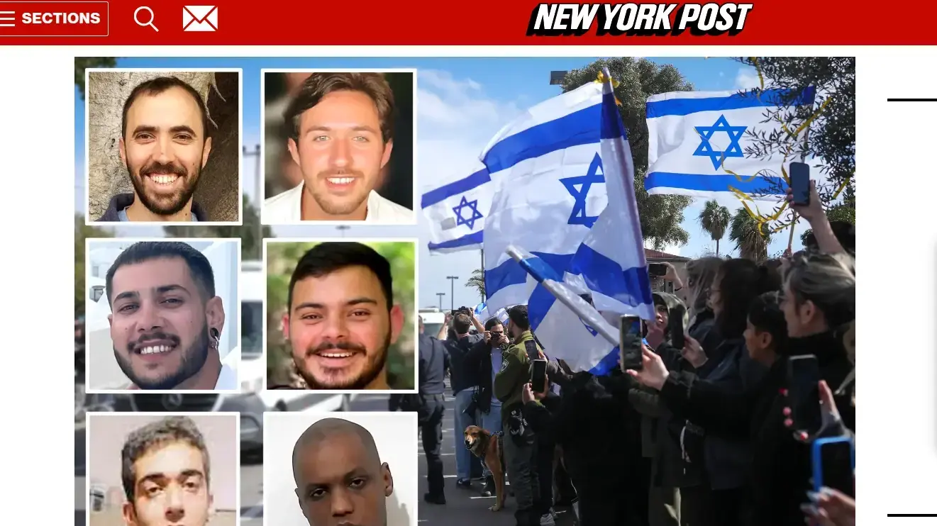 סיקור הפעימה השמינית של חזרת החטופים, ניו יורק פוסט סיקור הפעימה השמינית של חזרת החטופים, ניו יורק פוסט