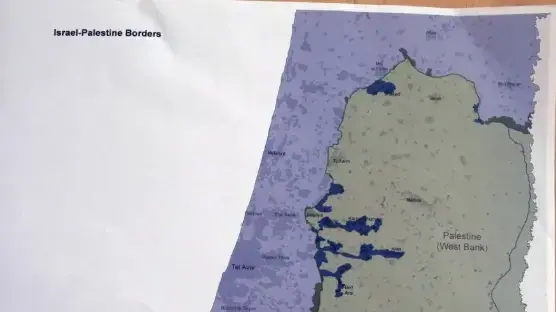 מפת ההסדר שהציע אהוד אולמרט לפלסטינים ב 2008 מפת ההסדר שהציע אהוד אולמרט לפלסטינים ב 2008