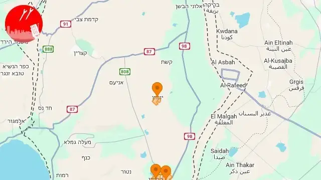 אזעקות ברמת הגולן, 25 בפברואר 2025 אזעקות ברמת הגולן, 25 בפברואר 2025