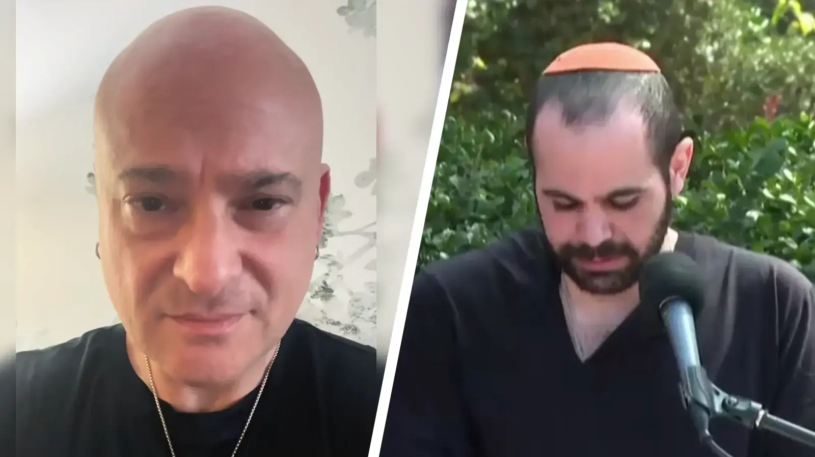 הזמר האמריקאי יהודי דייוויד דריימן, סולן להקת המטאל דיסטרבד, מתוך סטורי באינסטגרם; וירדן ביבס בטקס ההלוויה של אשתו וילדיו, שירי, אריאל וכפיר, בית העלמין בישוב צחר, 26 בפברואר 2025 הזמר האמריקאי יהודי דייוויד דריימן, סולן להקת המטאל דיסטרבד, מתוך סטורי באינסטגרם; וירדן ביבס בטקס ההלוויה של אשתו וילדיו, שירי, אריאל וכפיר, בית העלמין בישוב צחר, 26 בפברואר 2025