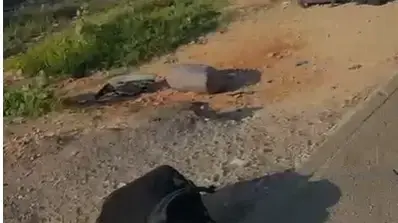 זירת פיגוע דריסה, בצומת כרכור, פרדס חנה , 27 בפברואר 2025