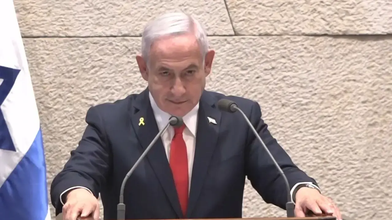 רה"מ בנימין נתניהו נואם במליאת הכנסת בדיון 40 חתימות, כנסת, 3 במרץ 2025 רה"מ בנימין נתניהו נואם במליאת הכנסת בדיון 40 חתימות, כנסת, 3 במרץ 2025