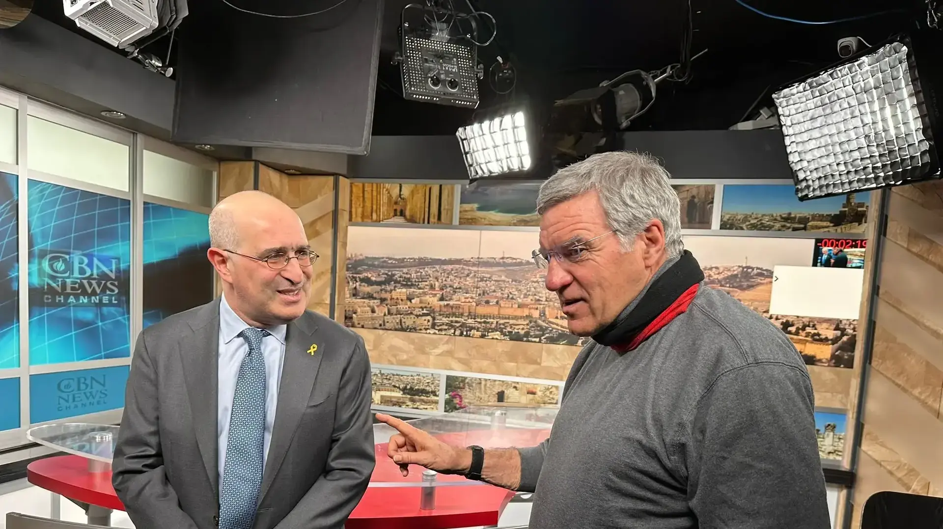 גדעון טיילור נשיא ועידת התביעות בביקור בישראל גדעון טיילור נשיא ועידת התביעות בביקור בישראל