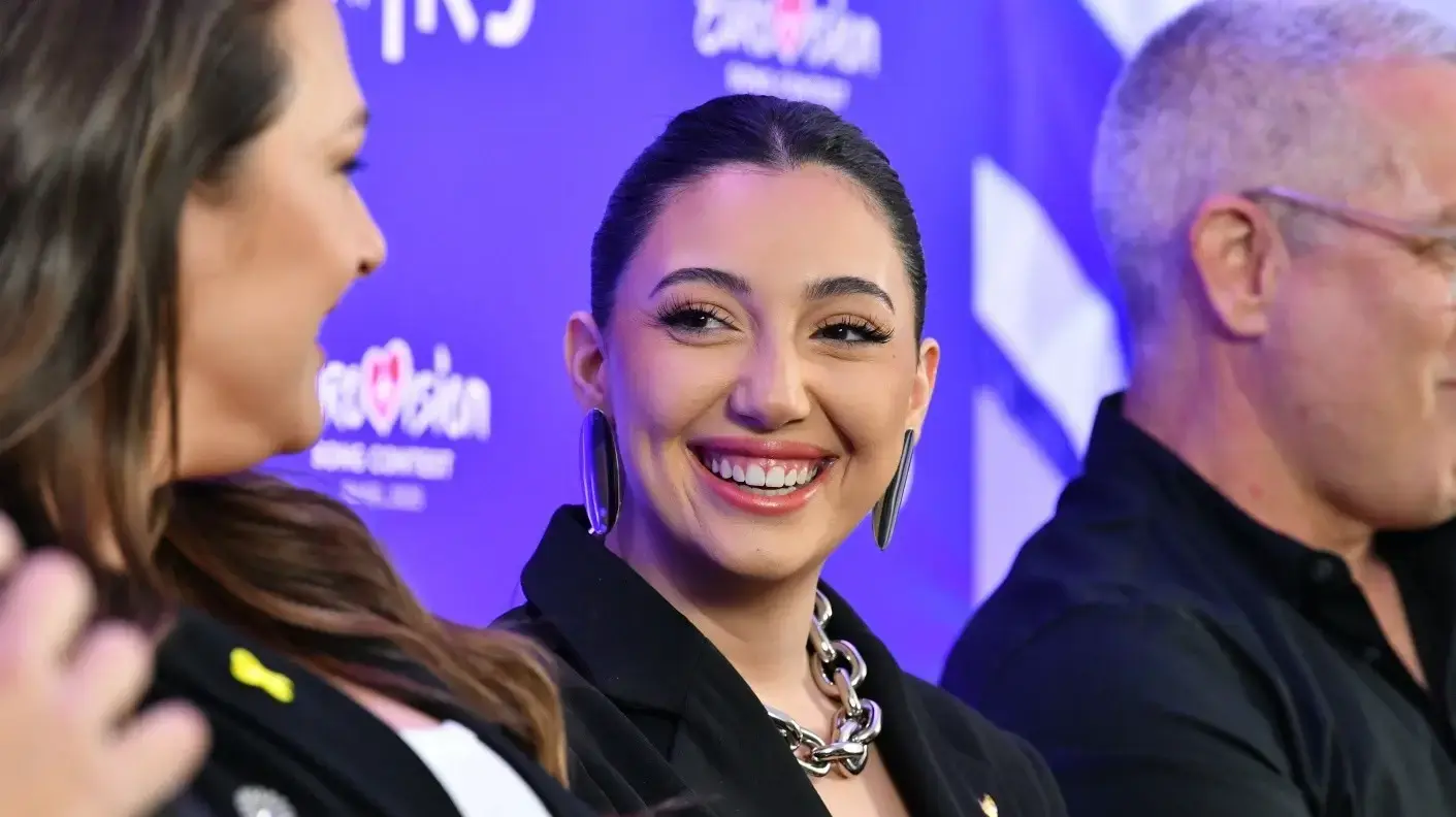 יובל רפאל במסיבת עיתונאים לאחר הצגת שיר האירוויזיון 2025 יובל רפאל במסיבת עיתונאים לאחר הצגת שיר האירוויזיון 2025