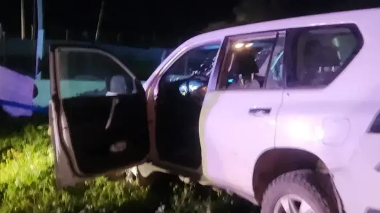 הרכב הירוי בזירת אירוע פיגוע ירי בשומרון הרכב הירוי בזירת אירוע פיגוע ירי בשומרון