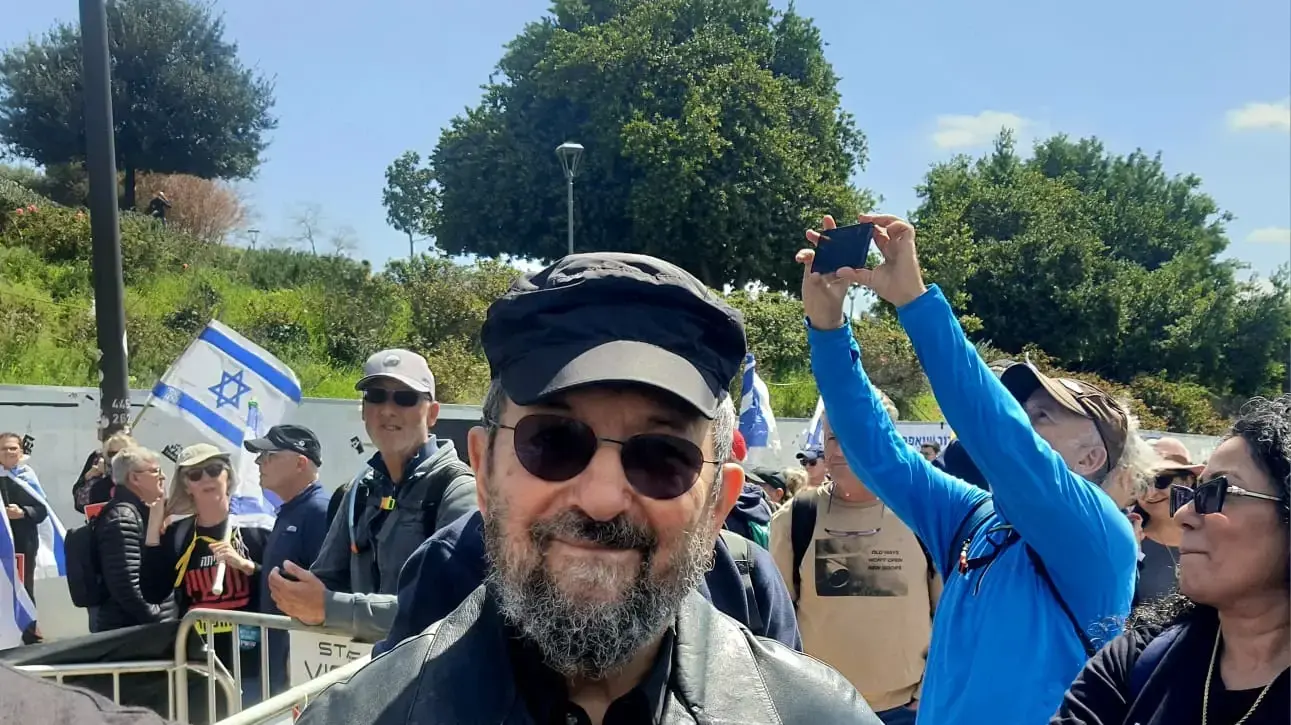 אהוד ברק, הפגנת מחאה, ירושלים, 19 במרץ 2025 אהוד ברק, הפגנת מחאה, ירושלים, 19 במרץ 2025
