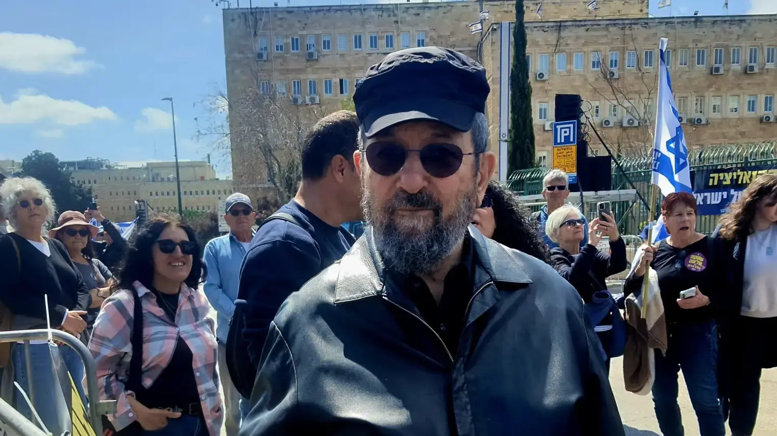 אהוד ברק, הפגנת מחאה, ירושלים, 19 במרץ 2025 אהוד ברק, הפגנת מחאה, ירושלים, 19 במרץ 2025